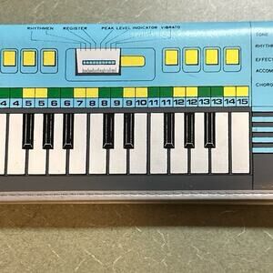 Vintage Sunny Keyboard School Artist Pencil Case